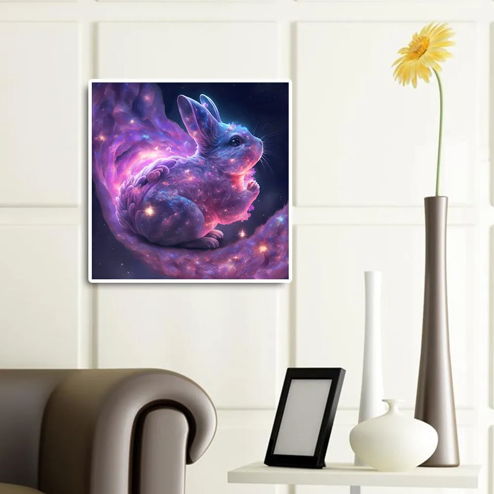 Praying Nebula Bunny - Full Round Drill Diamond Painting 30*30CM