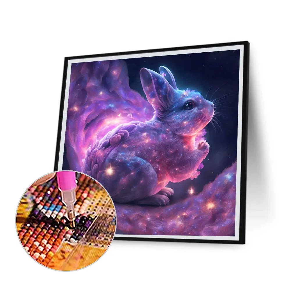 Praying Nebula Bunny - Full Round Drill Diamond Painting 30*30CM