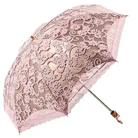 Princess Sun Umbrella Lace Parasol Umbrellas Arched UV Creative Folding Pongee Sunny Women's Umbrella Uv Custom Umbrella