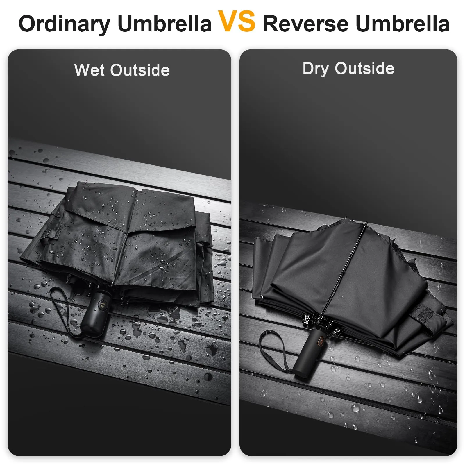 Prospo 62-Inch Windproof Travel Golf Umbrella
