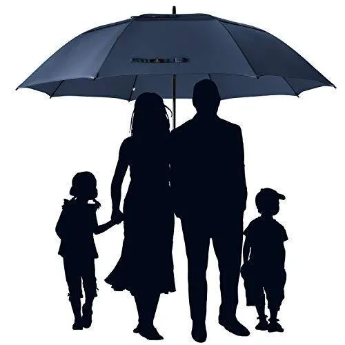 Prospo Golf Umbrella 62/68 inch Large Heavy Duty Automatic Open Windproof Double Canopy Oversized Stick Vented Umbrellas