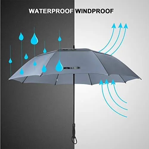 Prospo Golf Umbrella 62/68 inch Large Heavy Duty Automatic Open Windproof Double Canopy Oversized Stick Vented Umbrellas