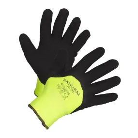 "Samurai Hi-Viz" Insulated and 3/4 Nitrile Coated High Performance Work Gloves