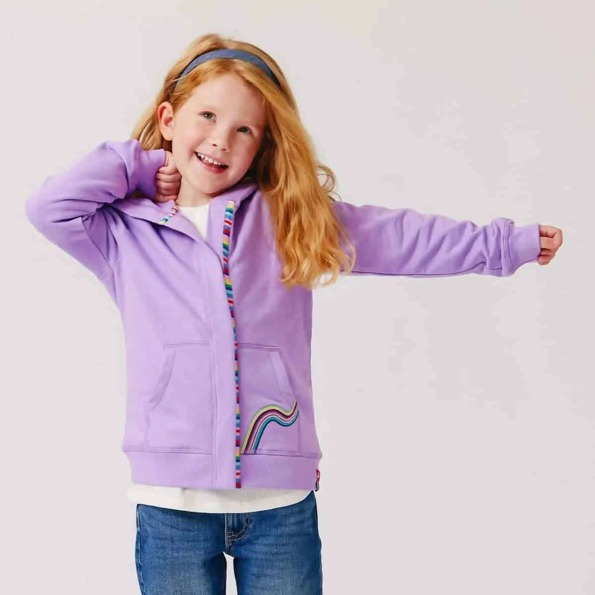 raspberry ice organic cotton magnetic hoodie - re-loved