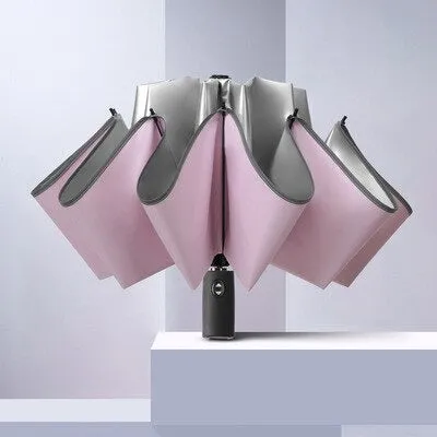 Reflective Automatic Reverse Umbrella