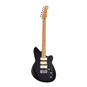 Reverend Jetstream 390 Electric Guitar in Midnight Black