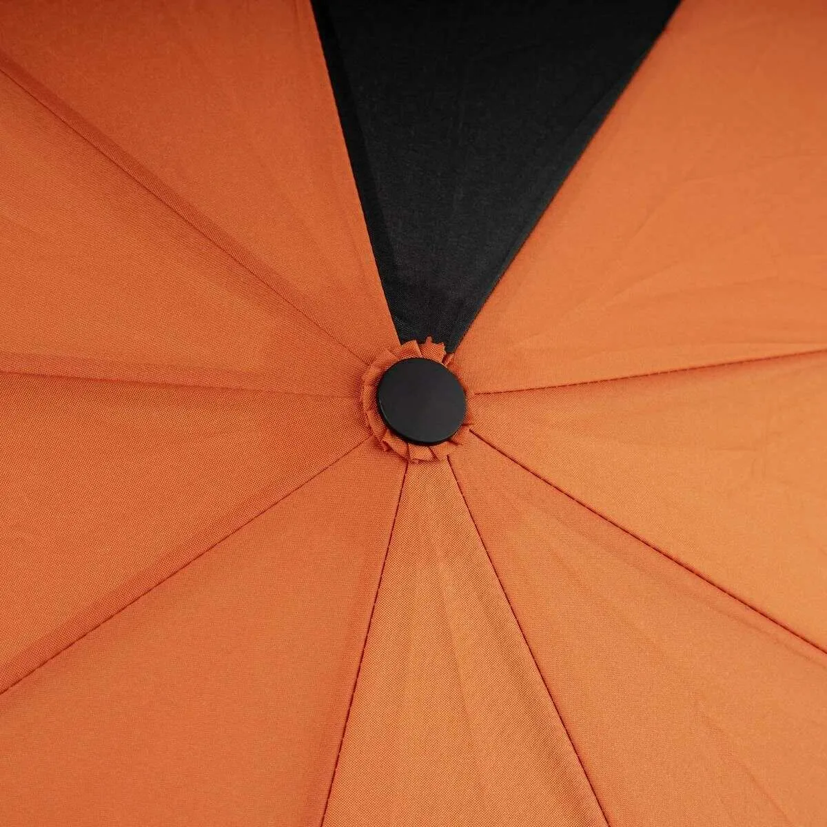 Roka Waterloo Recycled Nylon Umbrella - Burnt Orange/Black