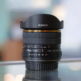 Rokinon 8mm f3.5 Fisheye for Canon EF