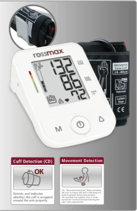 ROSSMAX AUTOMATIC BLOOD PRESSURE MONITOR X3