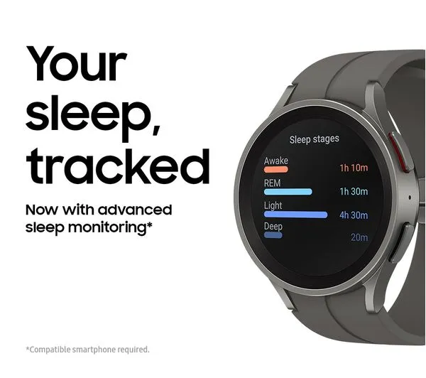 SAMSUNG Galaxy Watch5 Pro GPS - Black Titanium, 45mm - Very Good