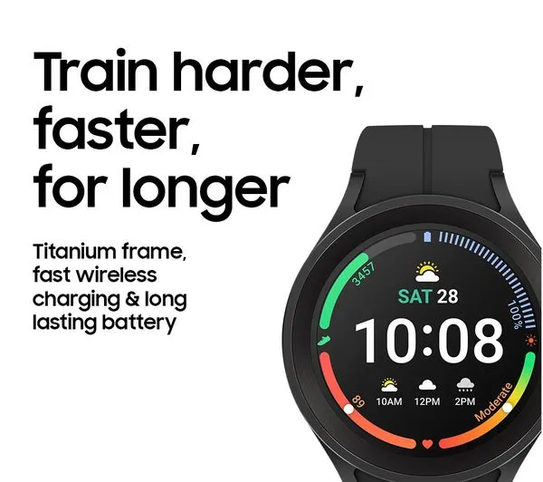 SAMSUNG Galaxy Watch5 Pro GPS - Black Titanium, 45mm - Very Good