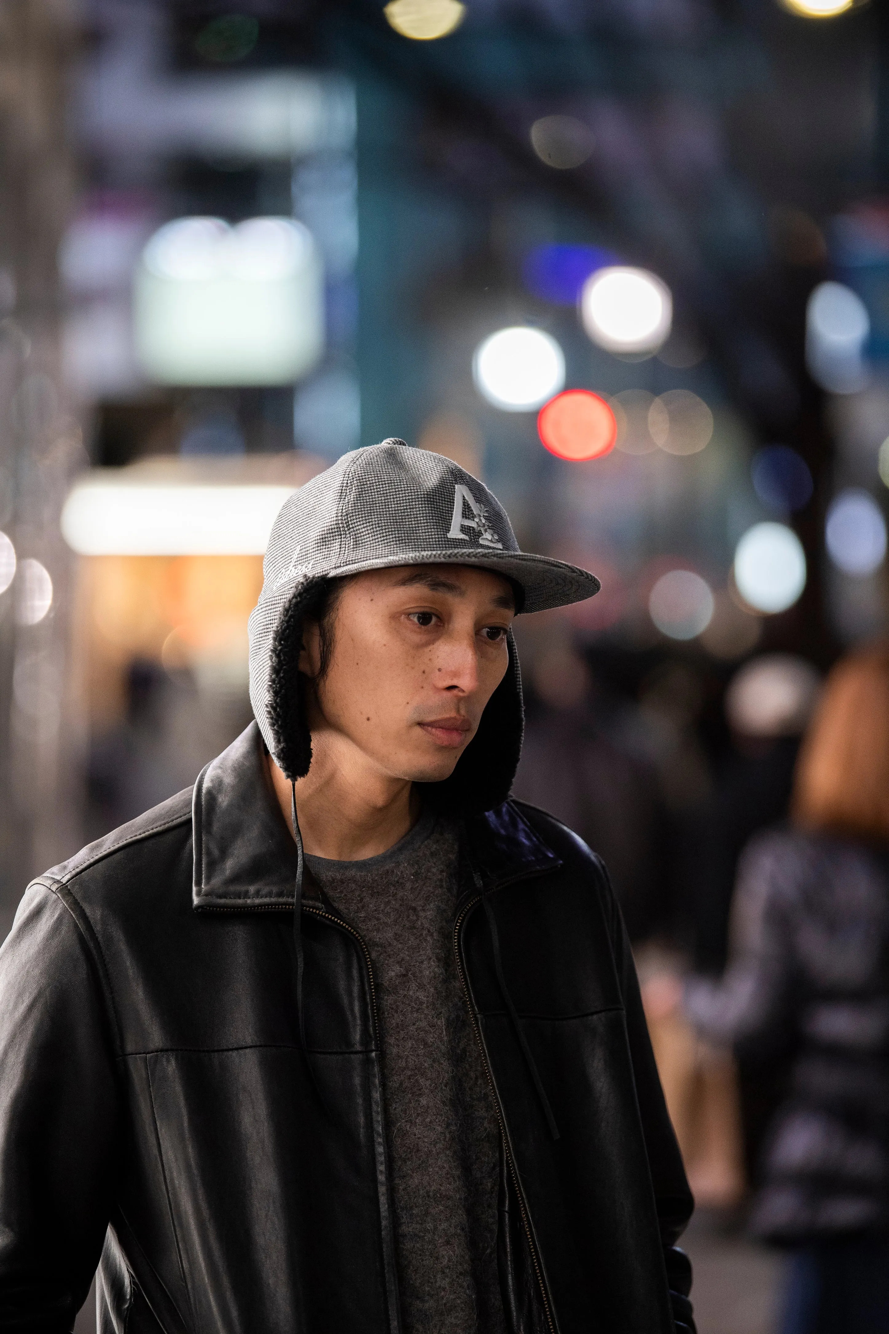 SASANQUA EAR MUFF CAP GRAY