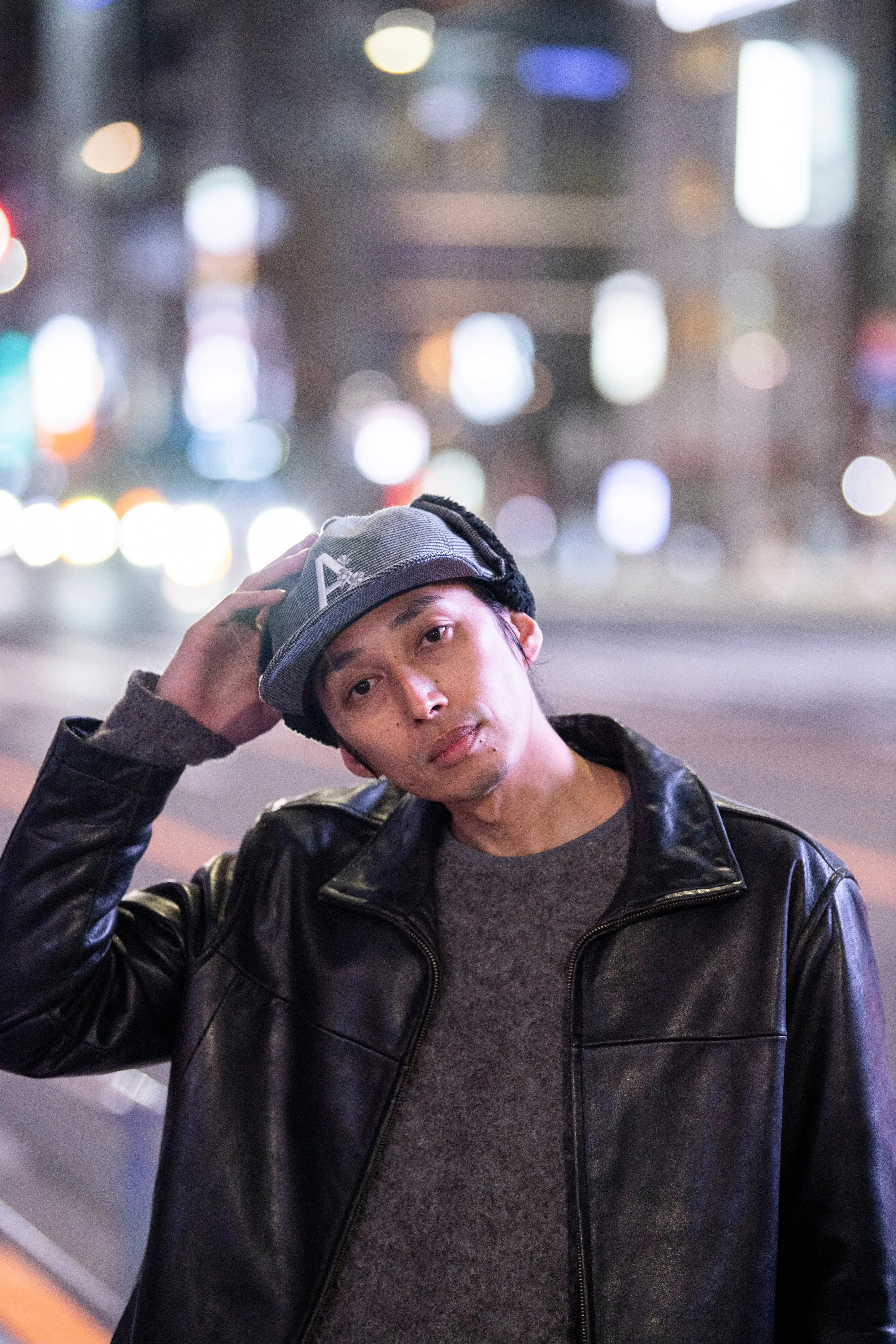 SASANQUA EAR MUFF CAP GRAY