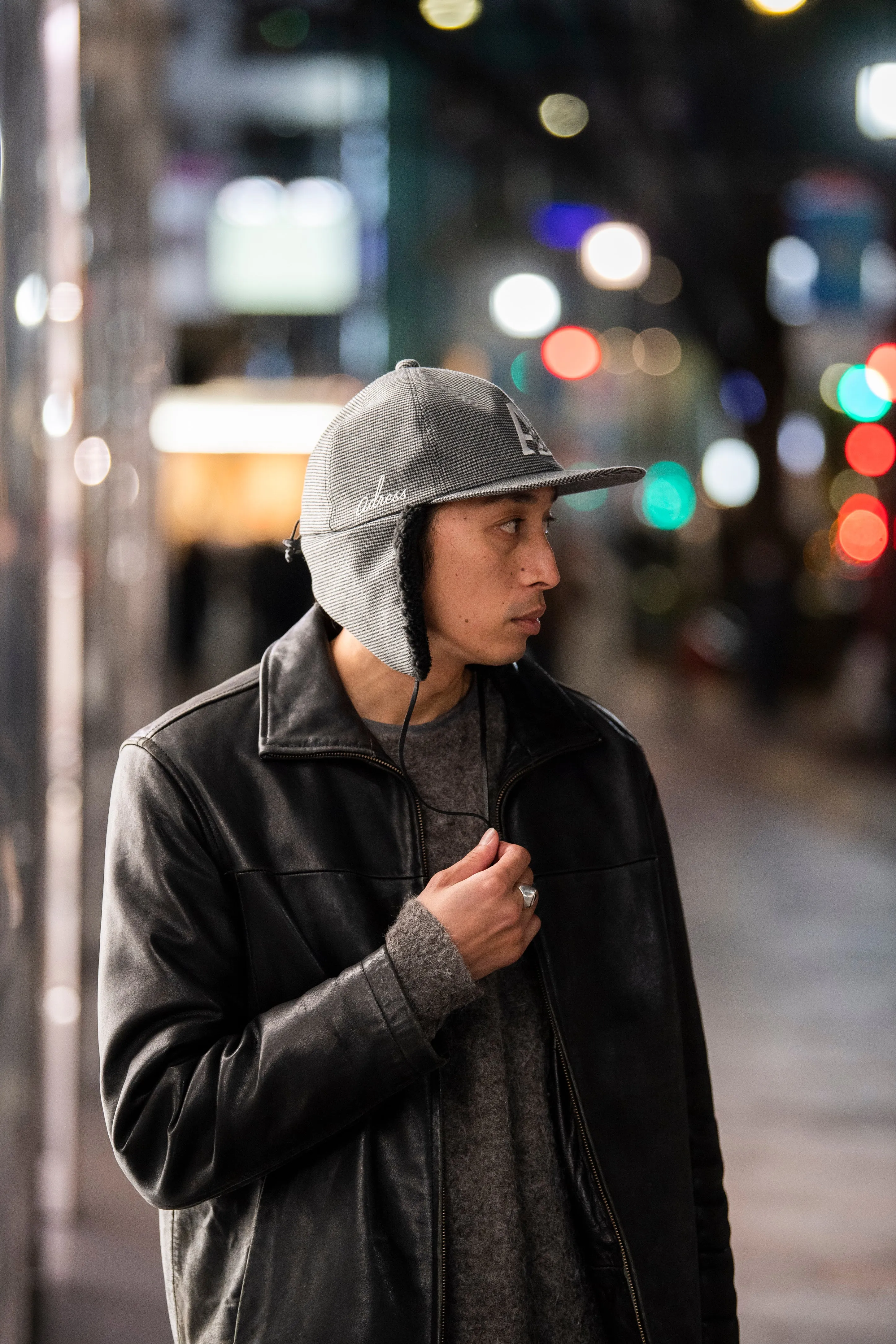 SASANQUA EAR MUFF CAP GRAY