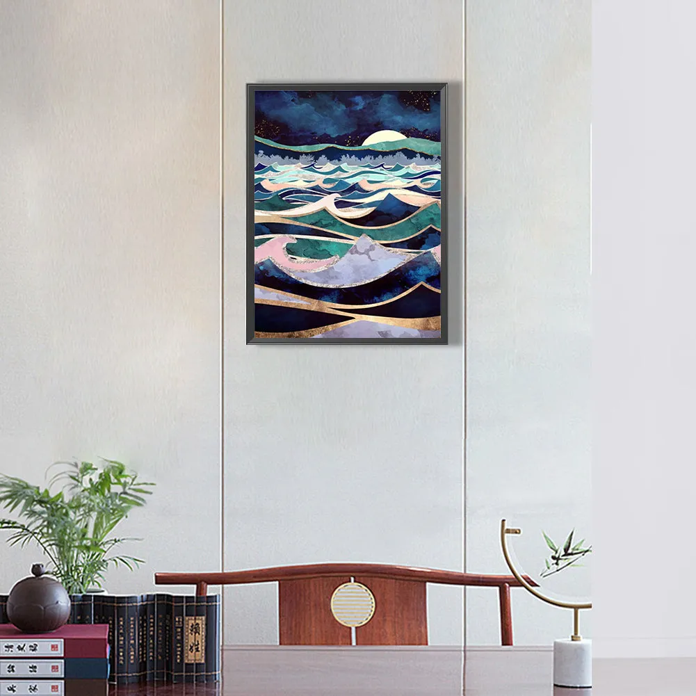 Sea ??Level - Full Round Drill Diamond Painting 30*40CM