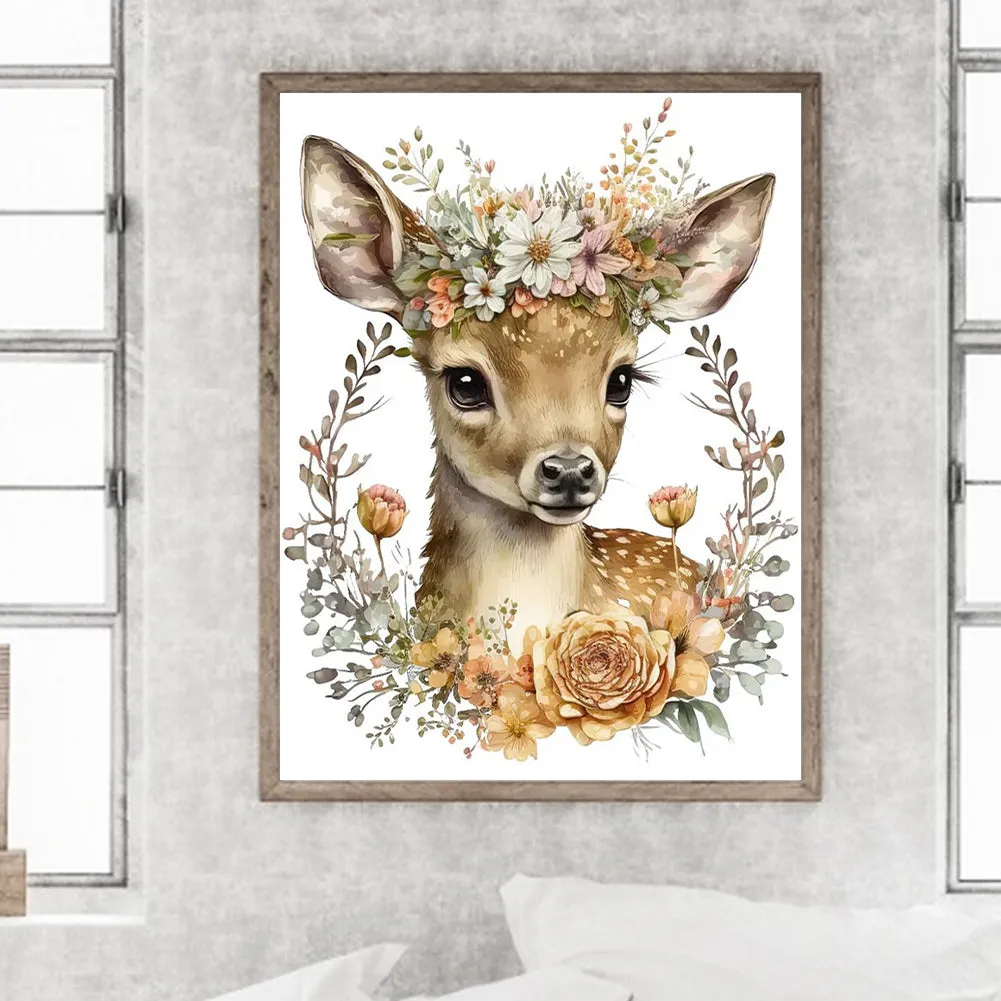 Sika Deer 30*40Ccm(canvas) full round drill diamond painting