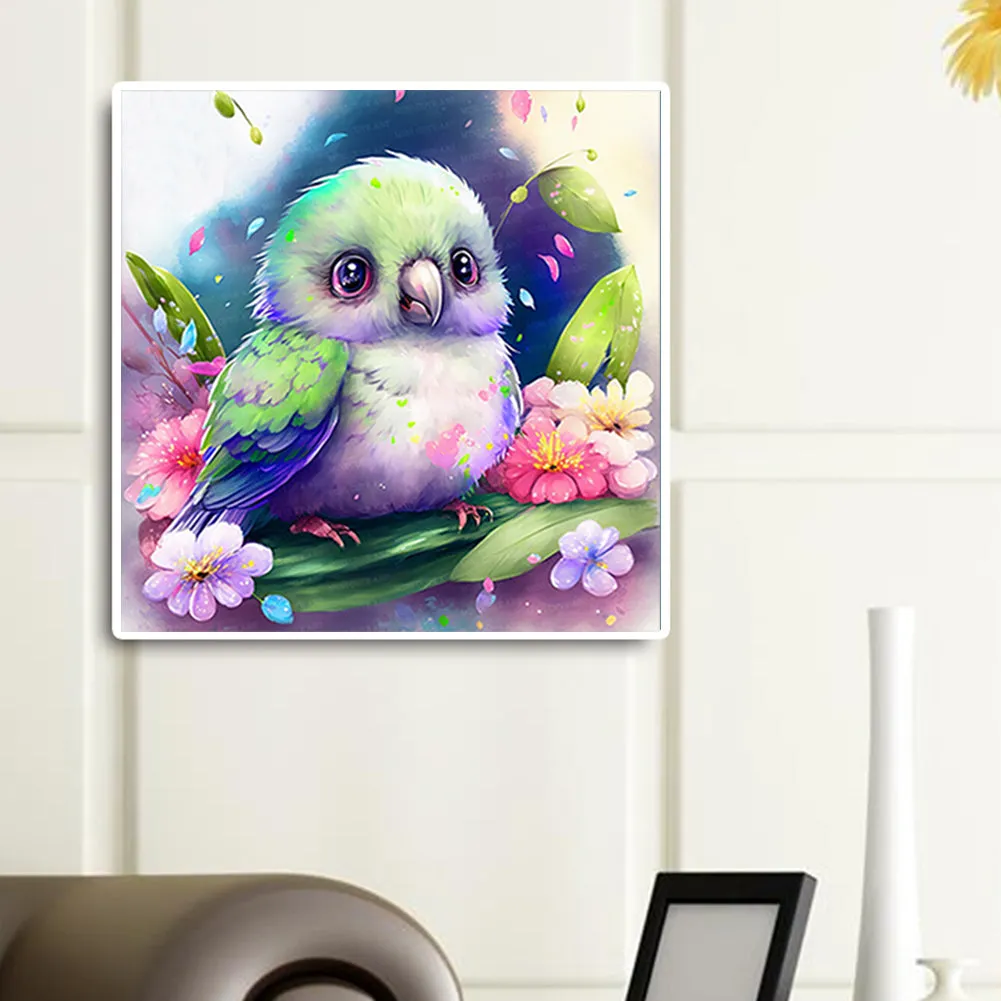 Small Parrot - Full Round Drill Diamond Painting 45*45CM