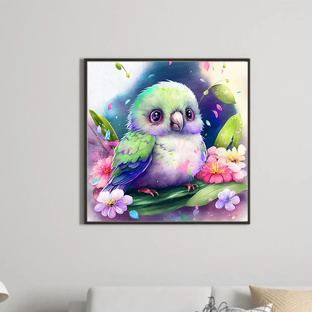 Small Parrot - Full Round Drill Diamond Painting 45*45CM