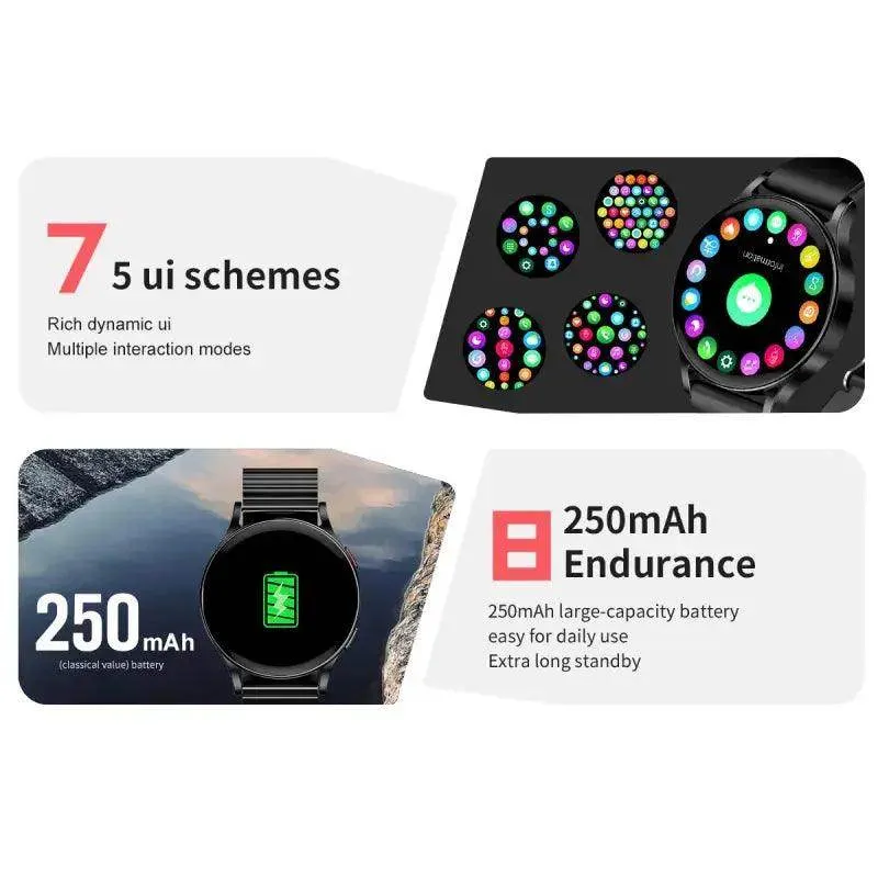 smartwatch with steel strip