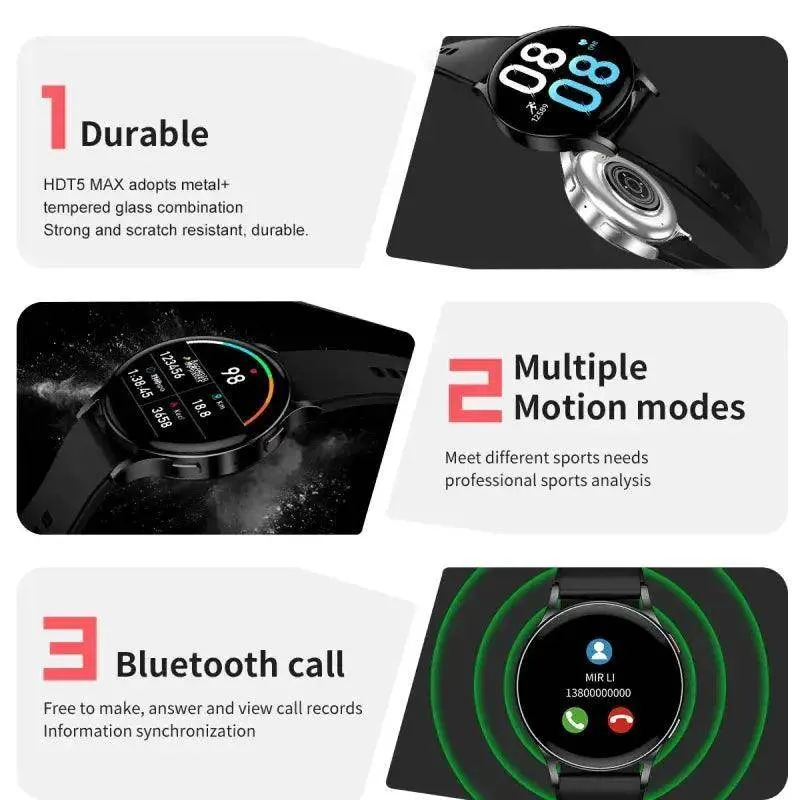 smartwatch with steel strip