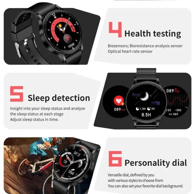 smartwatch with steel strip