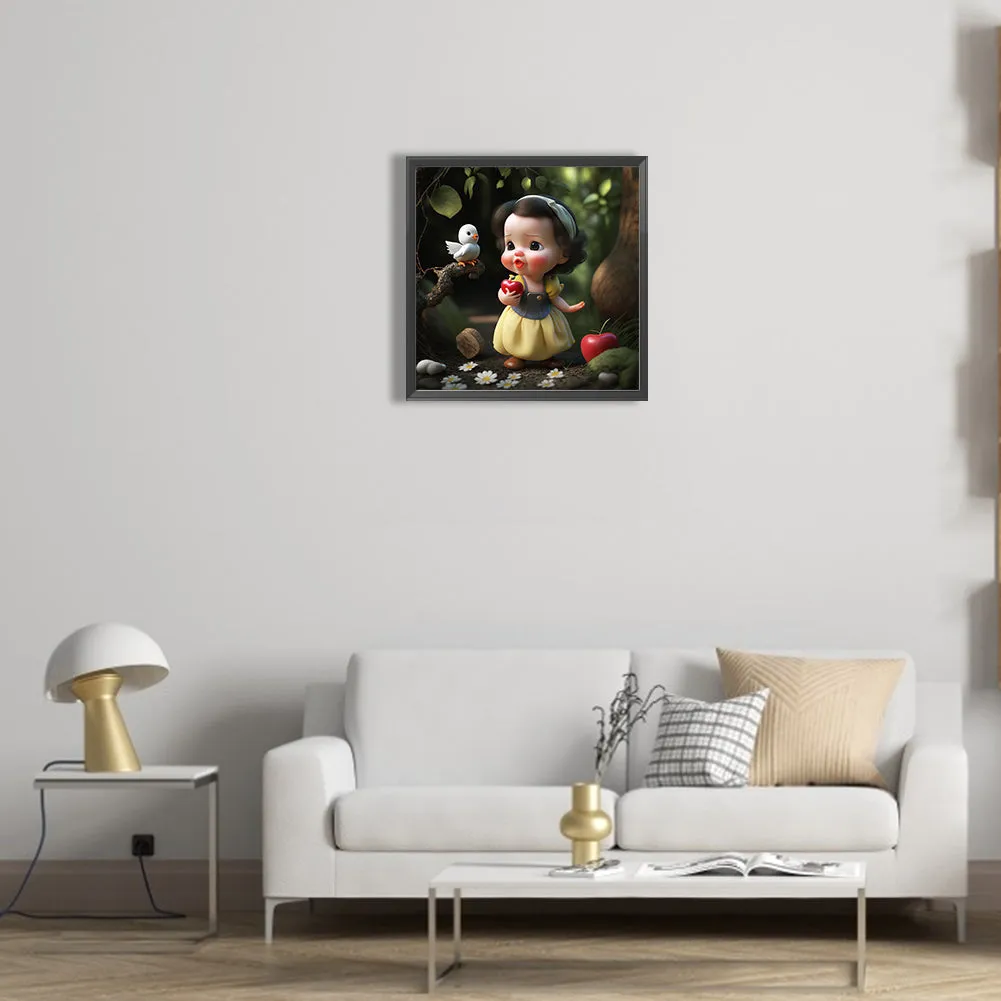 Snow White Cartoon Version - Full Round Drill Diamond Painting 30*30CM