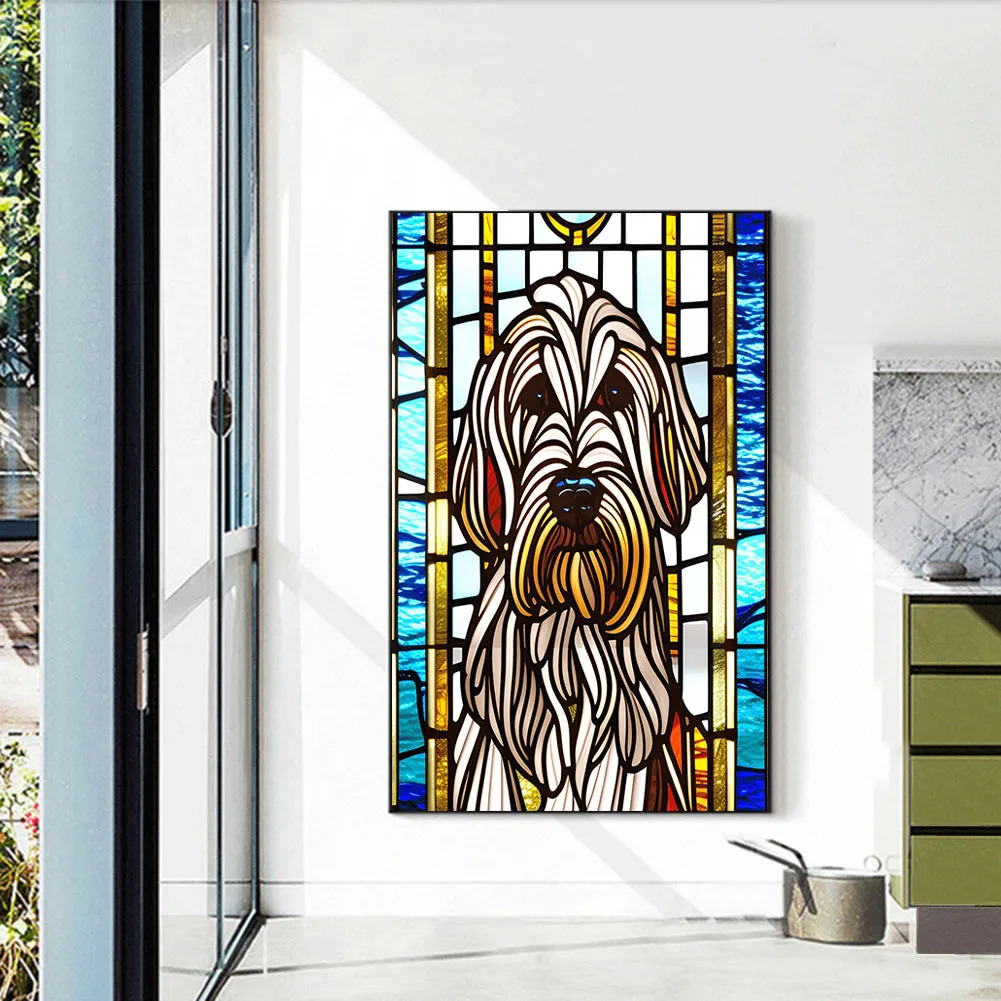 Stained Glass Labrador Dog - Full Round Drill Diamond Painting 40*60CM