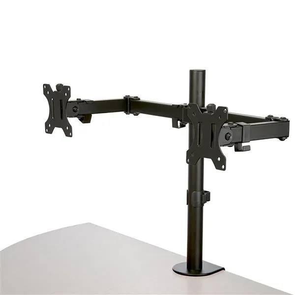 Startech.Com Desk Mount Dual Monitor Arm, Desk Clamp / Grommet Vesa Monitor Mount For Up To 32 Inch Displays, Ergonomic