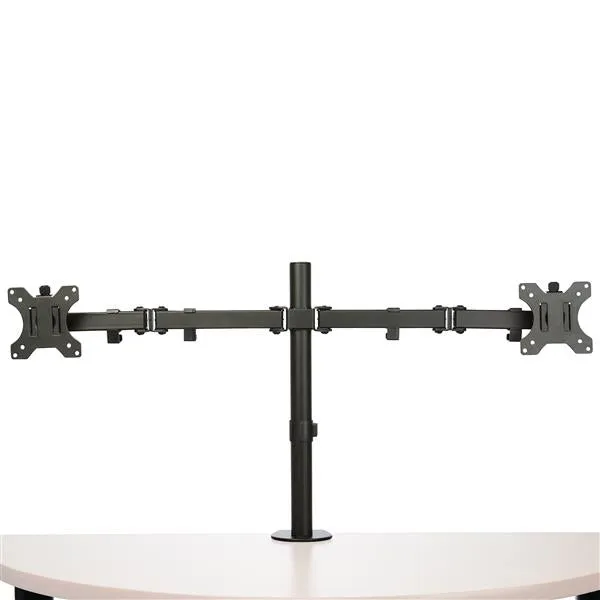 Startech.Com Desk Mount Dual Monitor Arm, Desk Clamp / Grommet Vesa Monitor Mount For Up To 32 Inch Displays, Ergonomic
