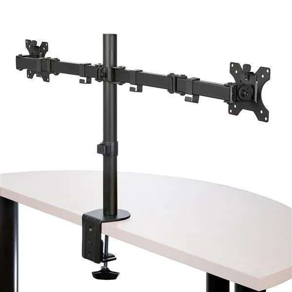Startech.Com Desk Mount Dual Monitor Arm, Desk Clamp / Grommet Vesa Monitor Mount For Up To 32 Inch Displays, Ergonomic