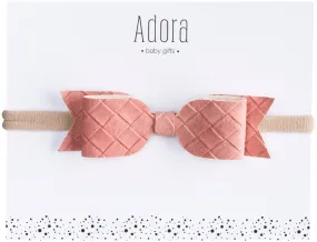 Suede Bow Headband by Adora Baby Gifts (Color Options)