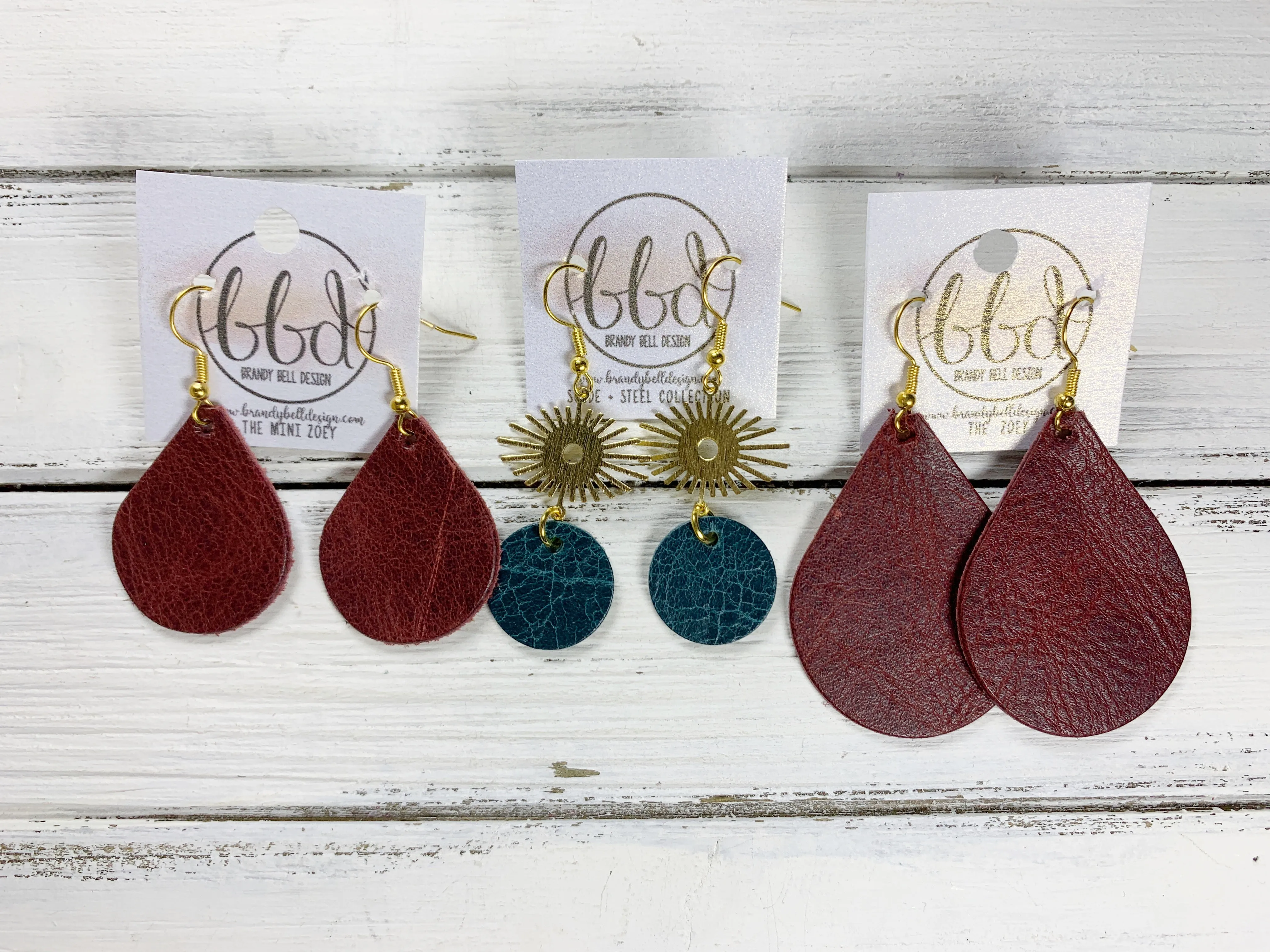 SUEDE   STEEL *Limited Edition* COLLECTION || <BR> GOLD SUNBURST, <BR> METALLIC RED SMOOTH