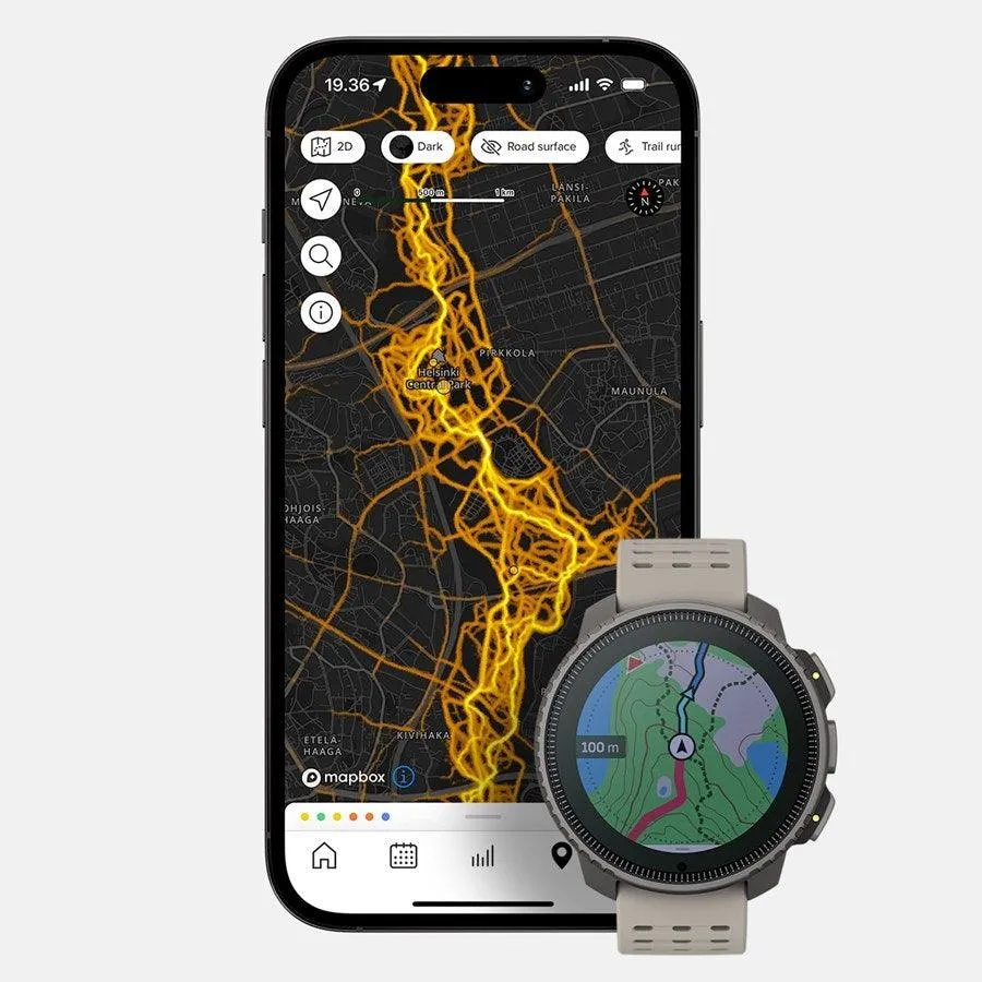 Suunto Vertical Titanium Solar Charging Smart Watch 1.4"LED Display/GPS/Sport Modes/Heart Rate/Sleep Tracking Sand