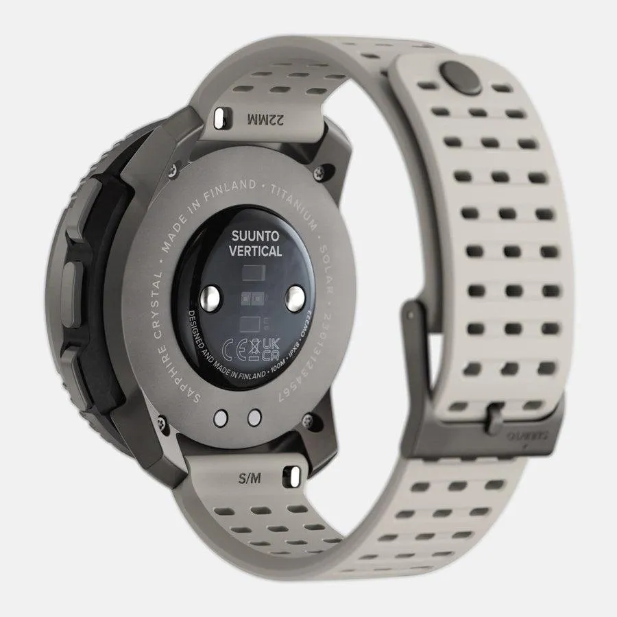 Suunto Vertical Titanium Solar Charging Smart Watch 1.4"LED Display/GPS/Sport Modes/Heart Rate/Sleep Tracking Sand