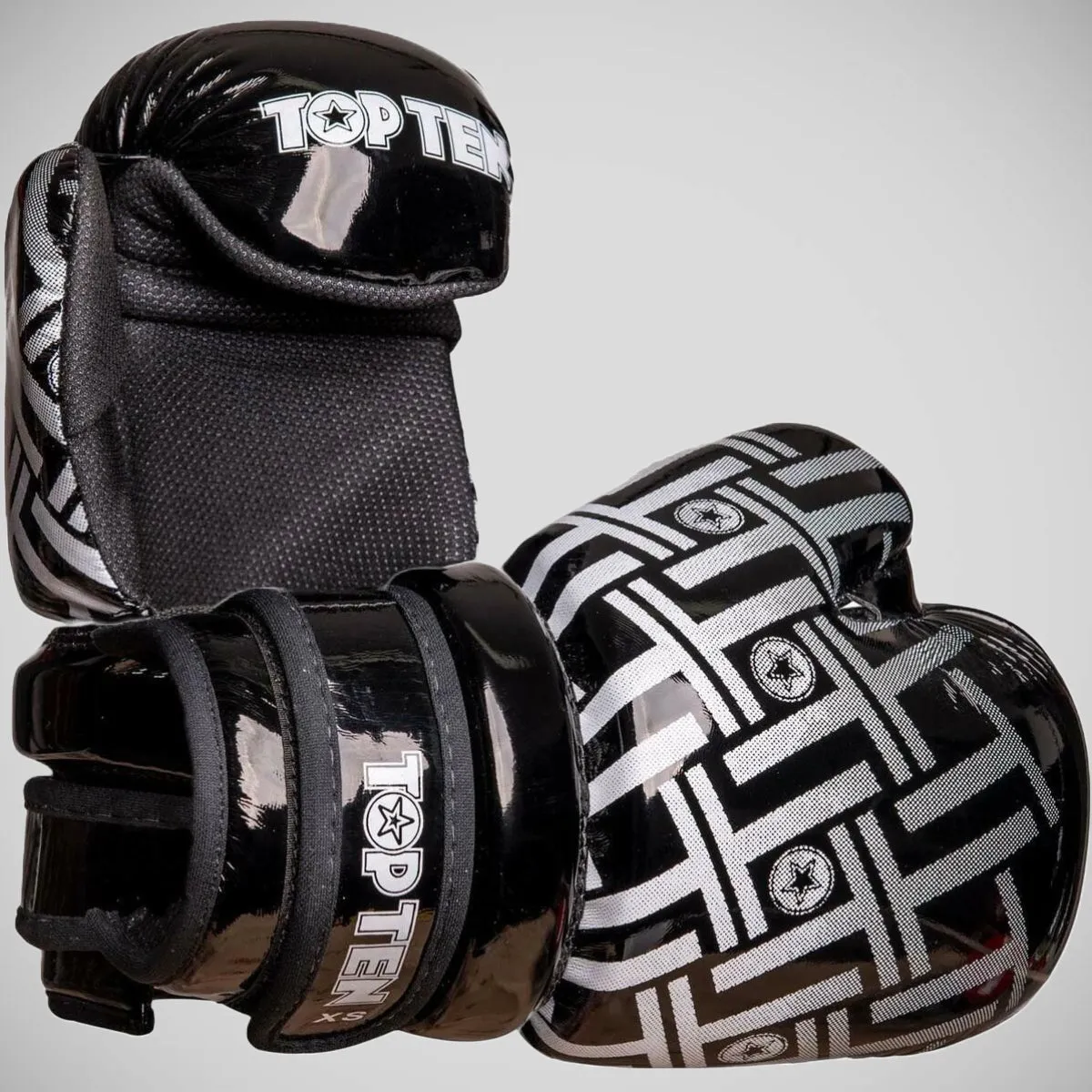 Top Ten Superlight Prism Glossy Pointfighter Gloves Black/White