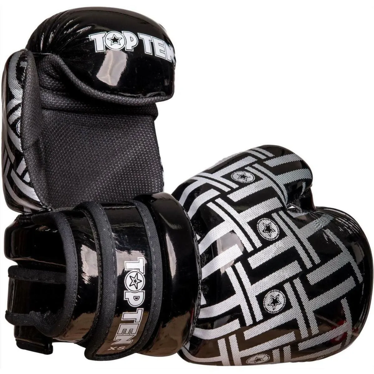 Top Ten Superlight Prism Glossy Pointfighter Gloves Black/White