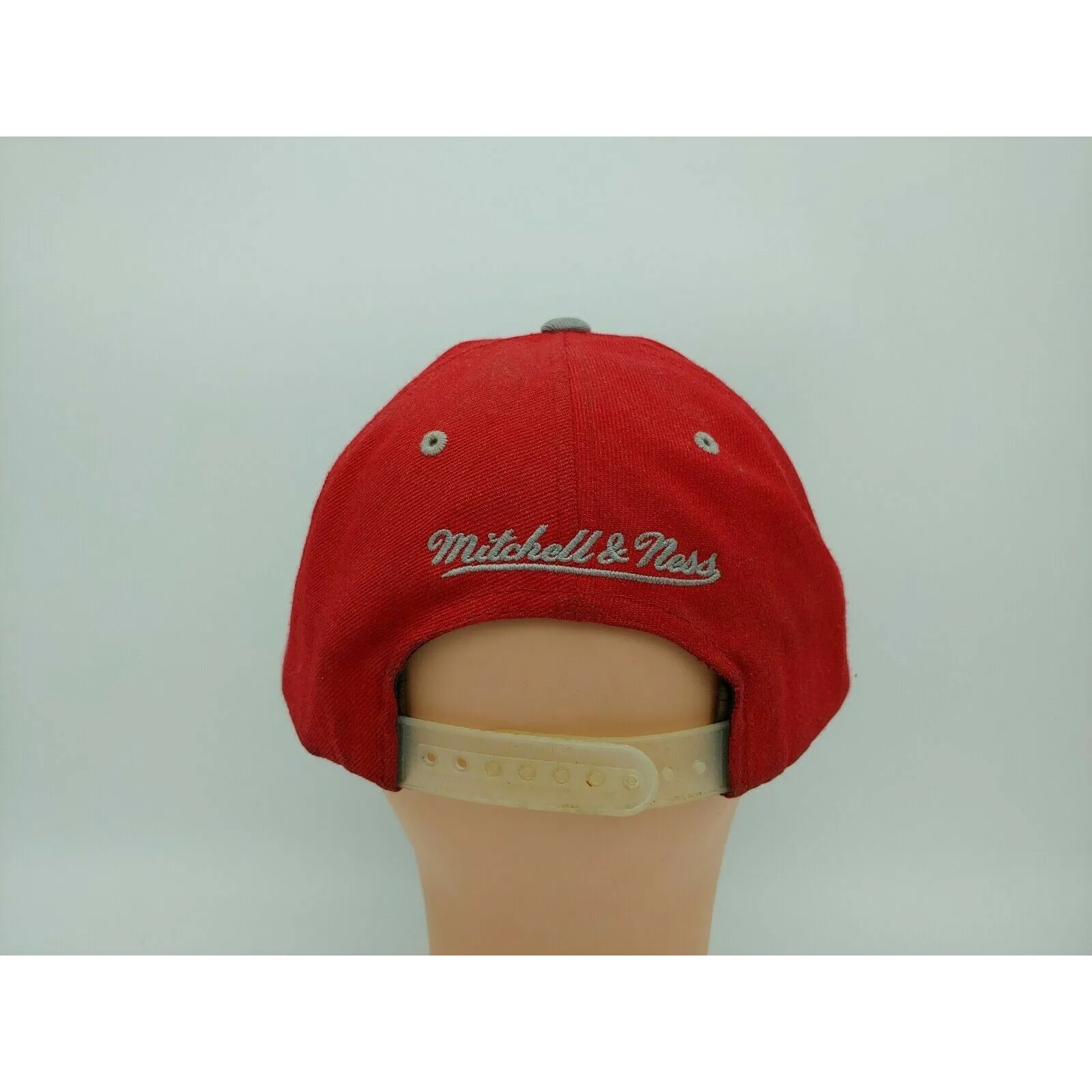 Toronto Raptors Red & Dark Gray Mitchell & Ness Snapback NBA Hat Cap