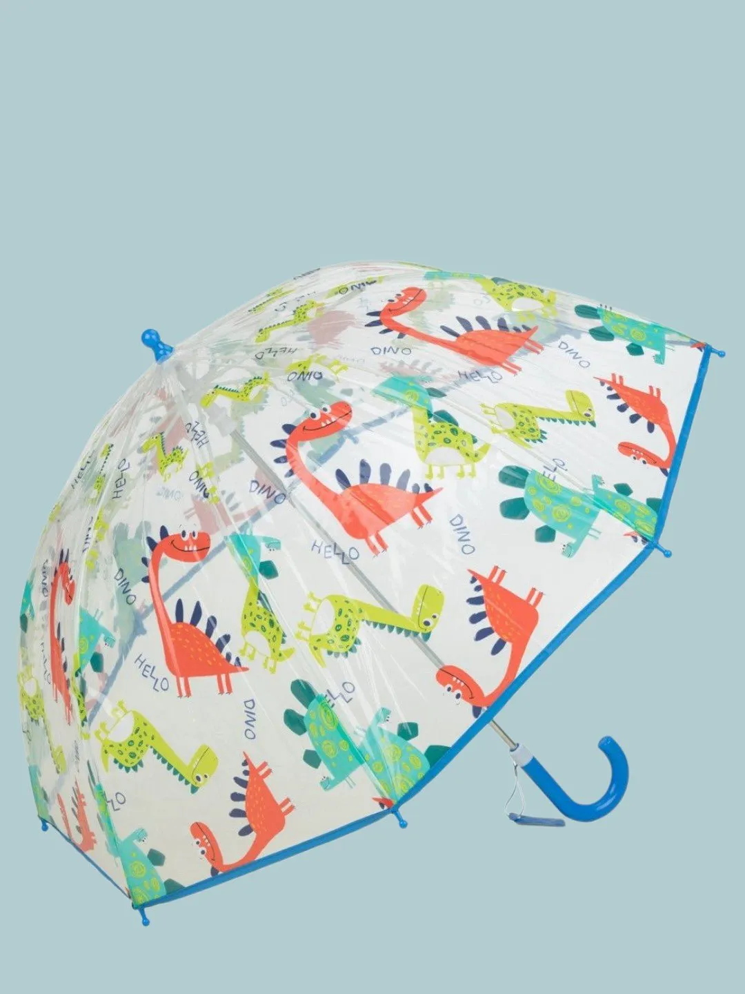 Transparent Dinosaur-Themed Umbrella For Boys