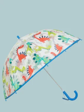 Transparent Dinosaur-Themed Umbrella For Boys