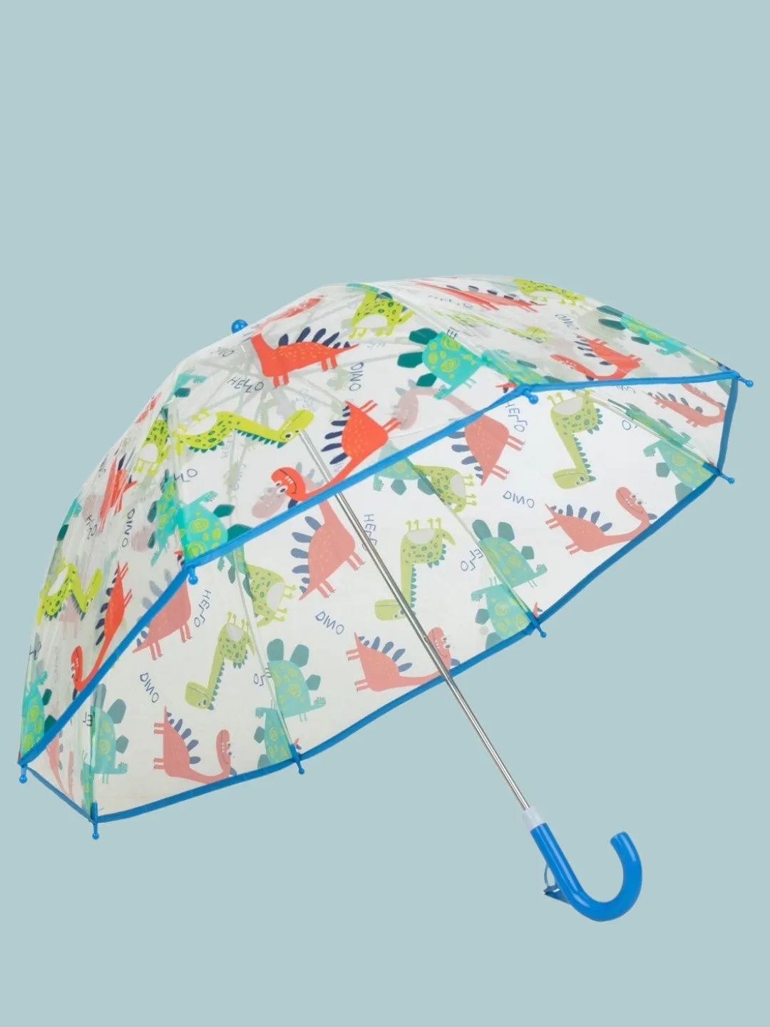 Transparent Dinosaur-Themed Umbrella For Boys
