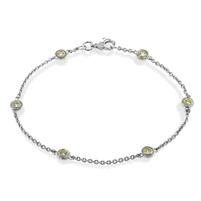 Trellis Bracelet in 18k Gold with Diamonds CH108 WHITE 18K X 2T