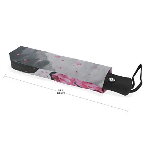 Umbrella Japanese Paintings Of Cherry Blossoms Golf Travel Sun Rain Windproof Auto umbrellas with