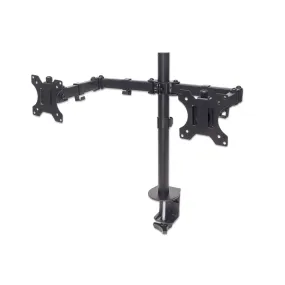 Universal Dual Monitor Mount with Double-Link Swing Arms
