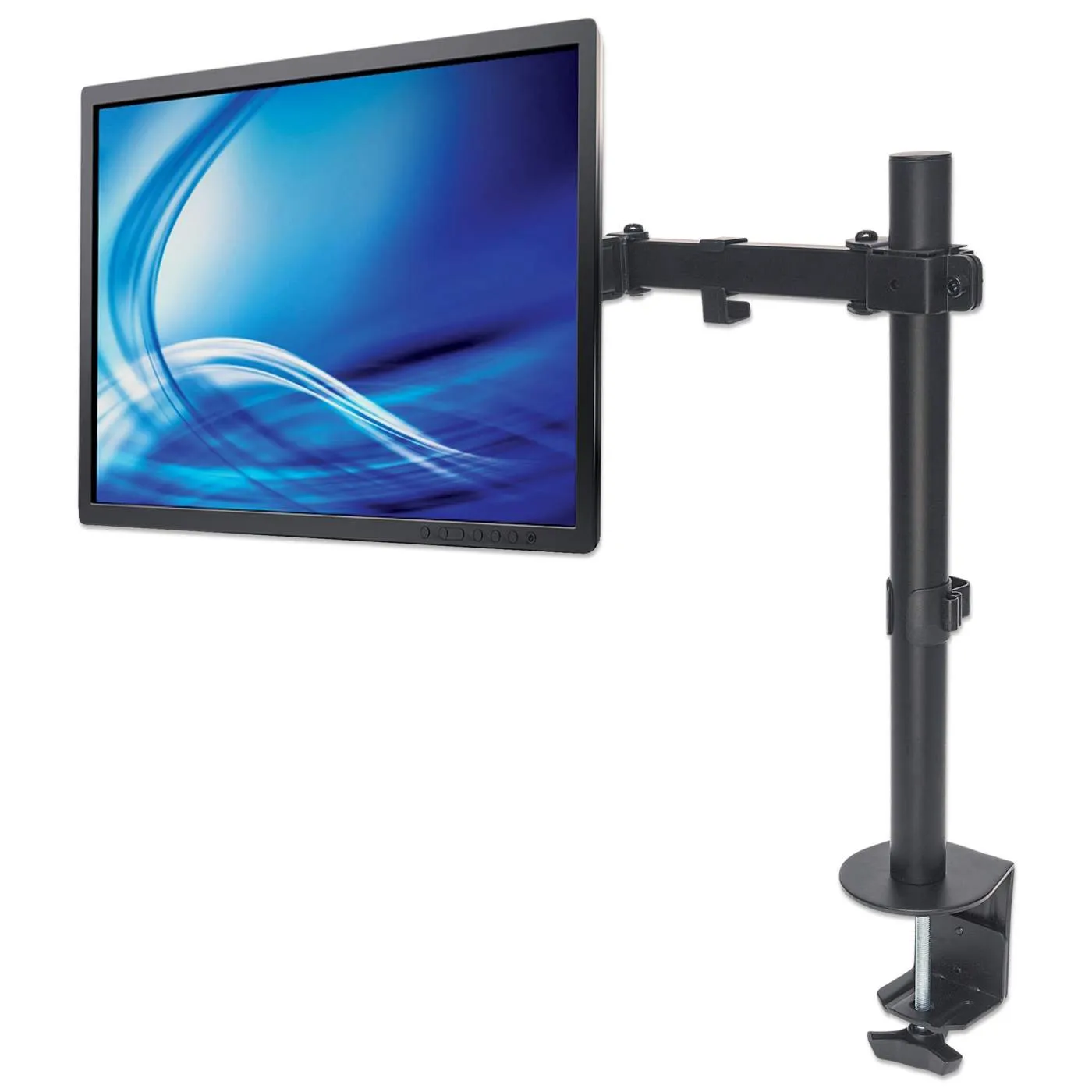 Universal Monitor Mount with Double-Link Swing Arm