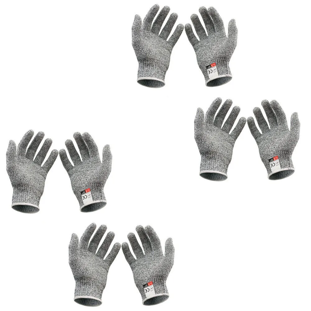 US 2-4 Pairs Butcher Gloves Cut Resistant Stab Proof Anti-Scratch L5 Protection