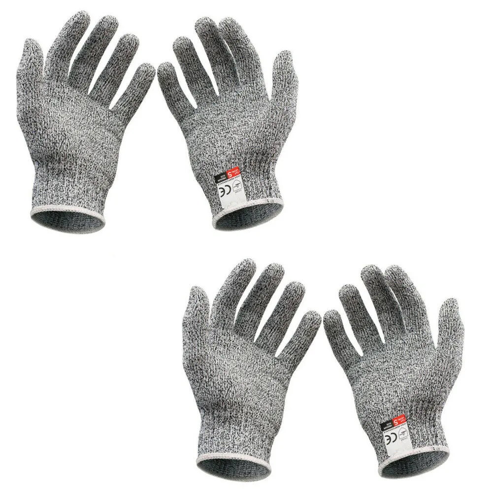 US 2-4 Pairs Butcher Gloves Cut Resistant Stab Proof Anti-Scratch L5 Protection