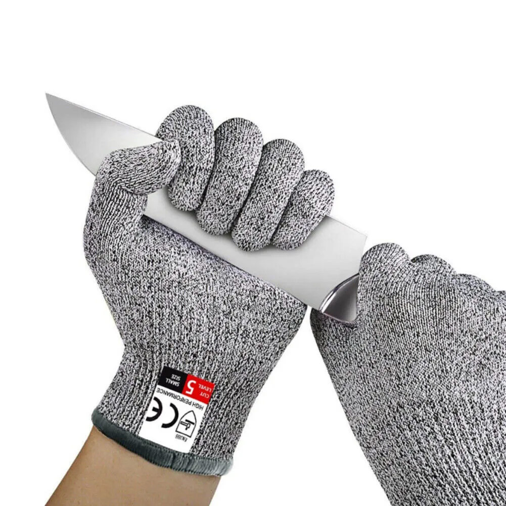US 2-4 Pairs Butcher Gloves Cut Resistant Stab Proof Anti-Scratch L5 Protection