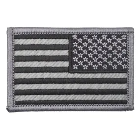 US Flag Reversed Patch - Grey-Black