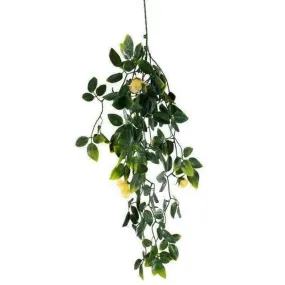 UV Resistant Hanging Artificial Yellow Flowering Mixed Foliage 60cm