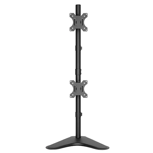 Vertical Dual-Monitor Steel Articulating Desktop Stand - SH 120T02V (Fits Most 13" ~ 32")